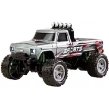 Funkgesteuerter Monstertruck Amewi DieCast 1:64 RTR, grau, Maßstab 1:64