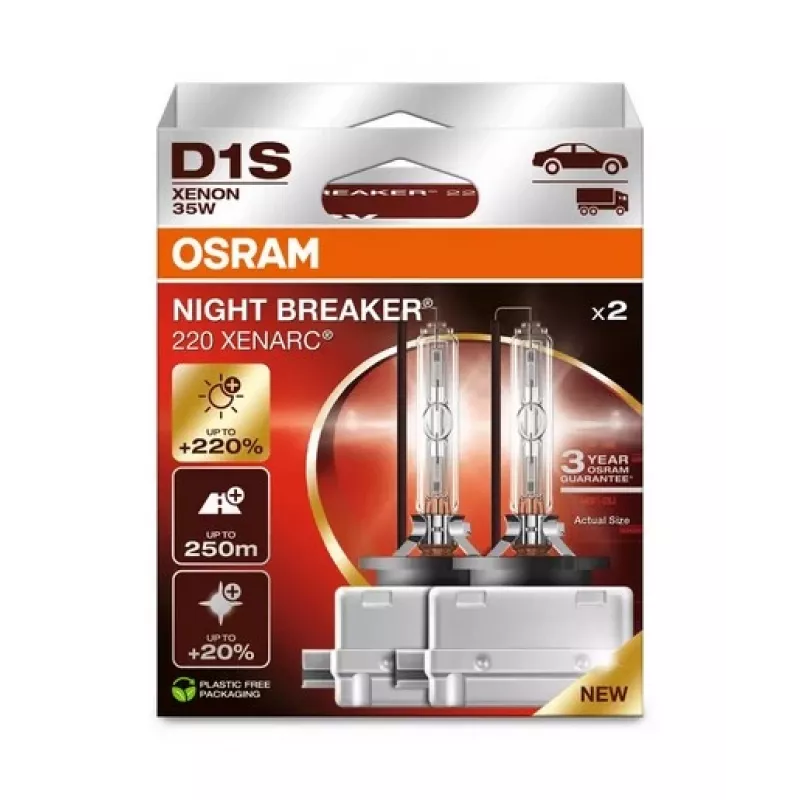 OSRAM D1S XENARC NIGHT BREAKER 220 - 3 Jahre Garantie