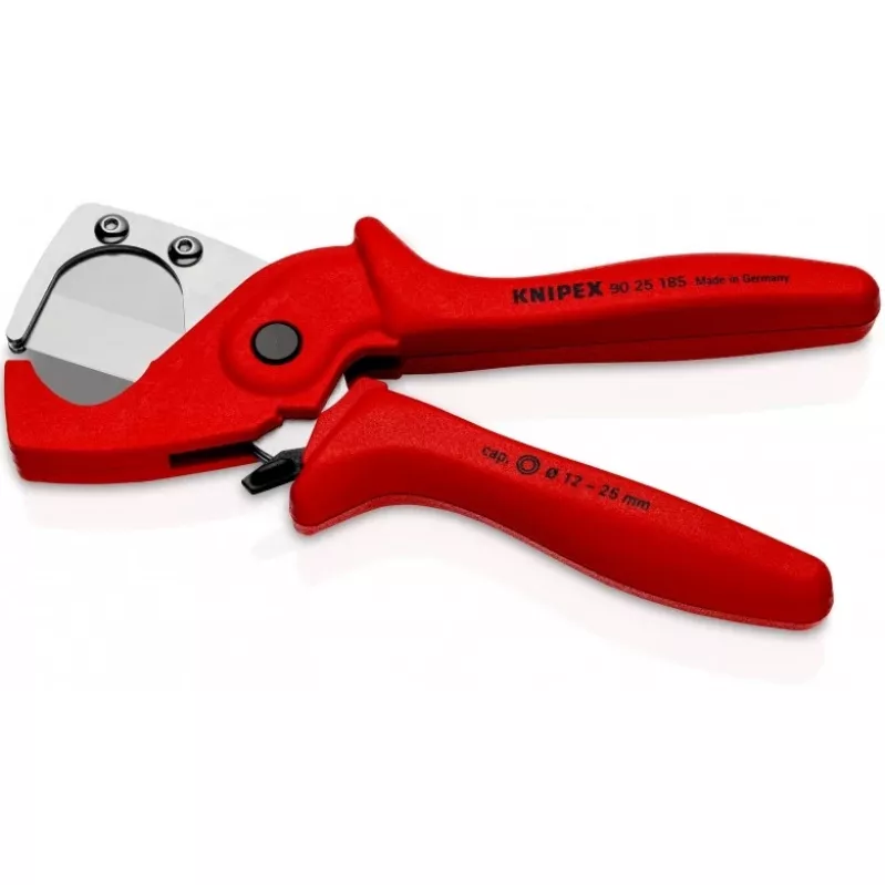 Knipex 90 25 185 - Rohrschneider - Edelstahl - Kunststoff - Rot - 1,2 cm - 18,5 cm (90 25 185)