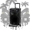 Tragbarer Karaoke-Lautsprecher MANTA SPK5021PRO 20W, 12-Zoll-Tieftöner, 80W RMS, Bluetooth, Akkulaufzeit bis zu 5 Std., SD/USB, Mikrofon- und Gitarreneingänge