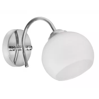 Activejet Classic einzelne Wandleuchte - IRMA Nickel E27 für das Wohnzimmer