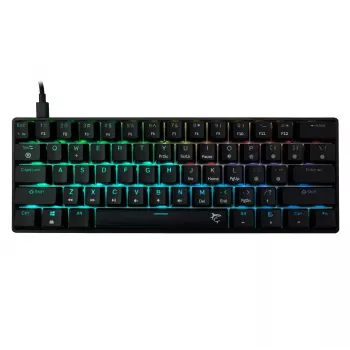 Mechanische Tastatur White Shark Shinobi-2 Schwarz US-Layout mit Brown-Switches