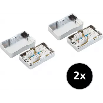 Netzwerkverlängerung ShiverPeaks 75001-SET2 Cat. 6 2er-Pack — Ethernet-Kabelset, Cat6-Leistung