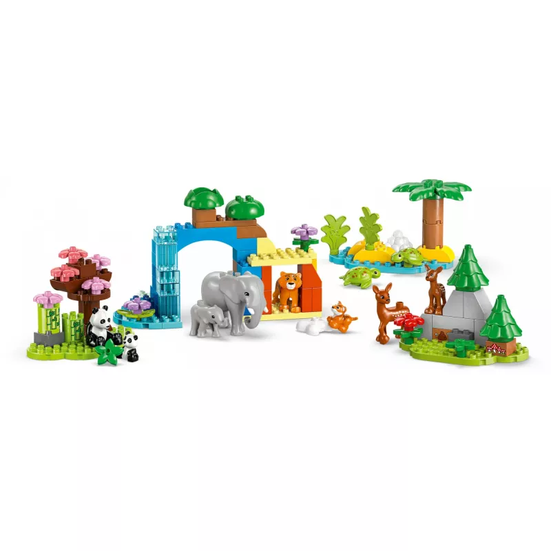 LEGO DUPLO Town Wilde Tierfamilien 3-in-1 Spielset 10446 – 92 Teile, ab 2 Jahren, 200×220×340 mm
