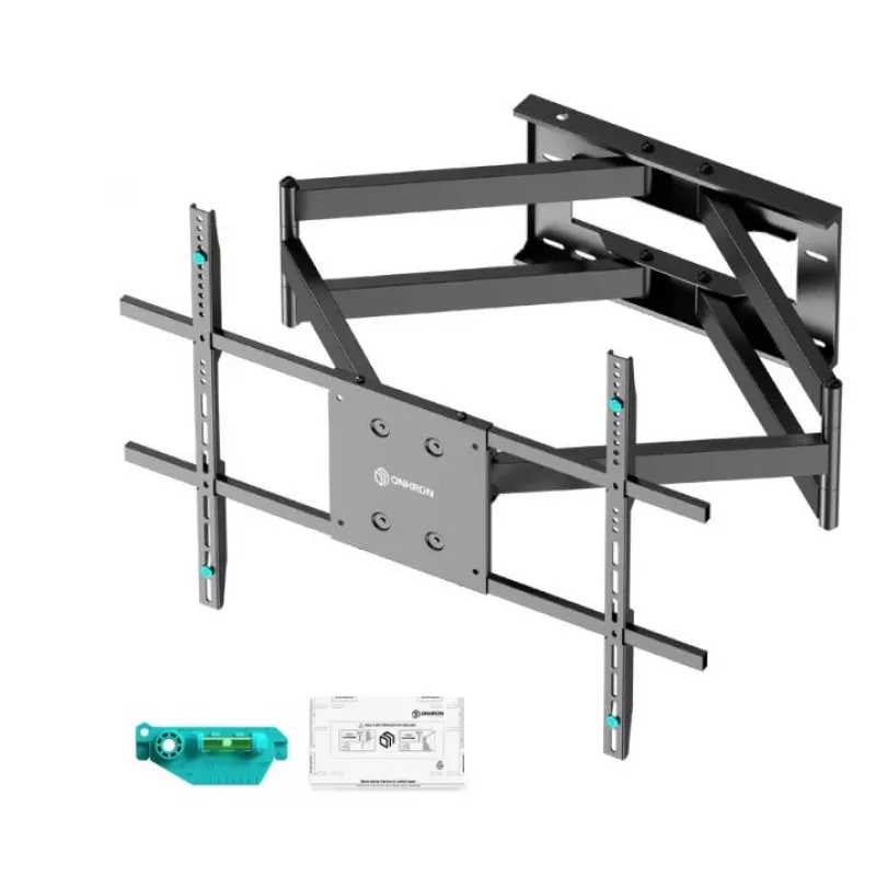 ONKRON M8L-B Schwenk- und Neigbare Halterung für Fernseher 42–110 Zoll, max. 100 kg, mit Rotation, schwarz