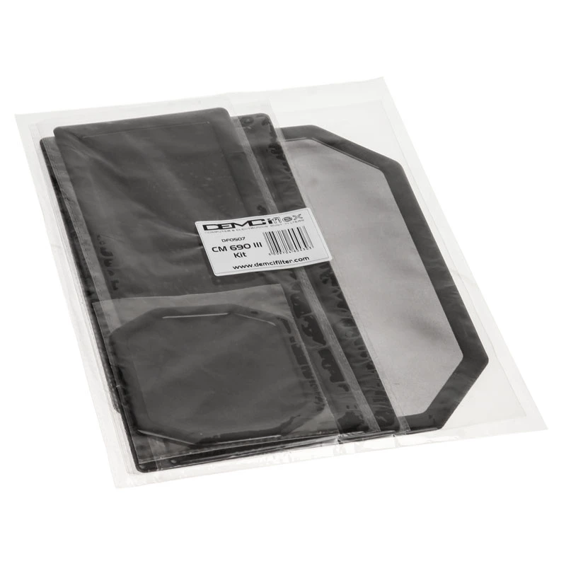 Staubfilter DEMCiflex DF0507 für Cooler Master 690 III, schwarz, 5er-Pack