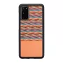 Handyhülle man and wood Galaxy S20 braun kariert schwarz – Schutzhülle für Samsung Galaxy S20