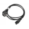 Netzkabel LANBERG CA-C13C-11CC-0018-BK — 1,8 m, C13-Kupplung auf CEE7/7, abgewinkelt C13