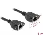DeLOCK 90784 Netzwerkkabel Schwarz 1 m Cat6a S/FTP RJ-45