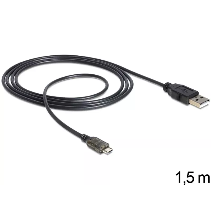 USB-Kabel DeLOCK USB 2.0-A - USB micro-B 1,5 m