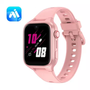 Smartwatch Stelio Junior Pro AI 4G ST-SWJ102-PK — Kinder-4G-Uhr, pink