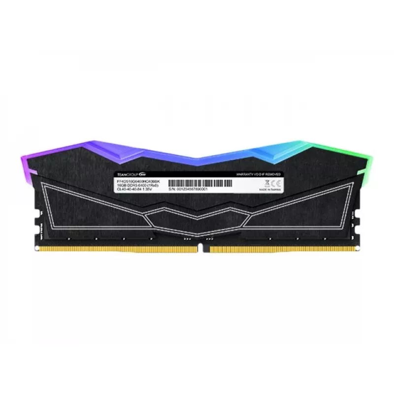 DIMM 32 GB DDR5-6400 (2x 16 GB) Dual-Kit, Speicher schwarz, FF3D532G6400HC40BDC01, Delta RGB, INTEL XMP