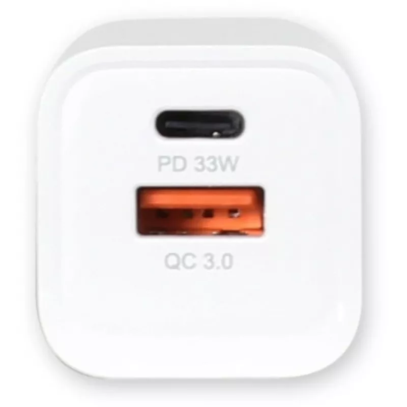 ALLNET Netzteil PSU-GaNPD-USB-1A1C-33W — 33W USB-C PD und USB-A QC Ladegerät, EU-Stecker
