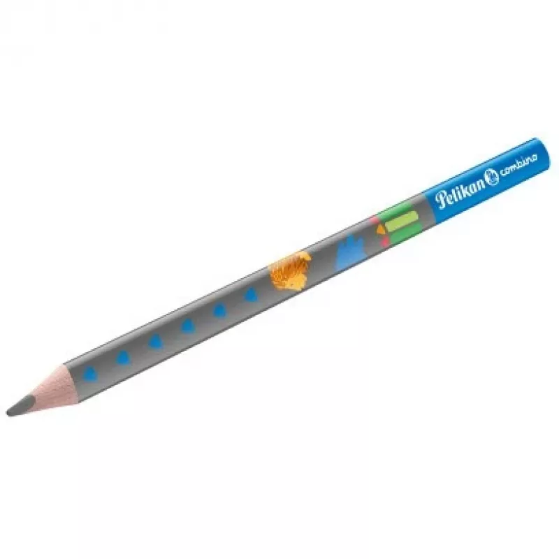 Pelikan Lernbleistift Set Combino BS, Radierer, Spitzer, Blau (821605)