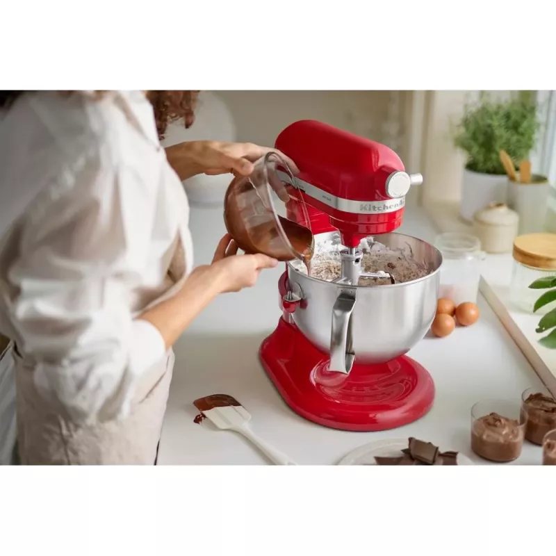 KitchenAid 5KSM60SPXEER Küchenmaschine 375 W Grau, Rot, Edelstahl