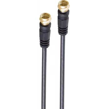 Koaxialkabel ShiverPeaks BS80098-G-128CP-S 10 m F Schwarz