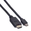 Mini DisplayPort-Kabel VALUE Mini DP-HDTV M/M 2 m