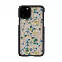 Smartphone-Hülle man and wood für iPhone 11 Pro – blaues Dreieck auf Schwarz, schützende Hartschale