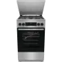 Gorenje GKS5C71XF freistehender Herd mit Backofen Silber