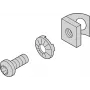 SCHROFF Montagematerial für Schrankaußenseite - Befestigungsset T-NUT (4X) (27230144)