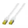 EFB-Elektronik RJ45 Patchkabel Cat.6A S/FTP LSZHCat.7 Rohkabel Weiß 7,5m