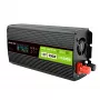 Green Cell Voltage Converter PowerInverter LCD 12 V 500W/1000W Auto-Wechselrichter mit Display – Wechselrichter/Adapter mit reiner Sinuswelle Auto Schwarz