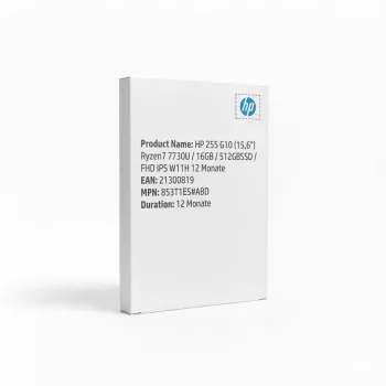 HP 255 G10 (15,6) Ryzen7 7730U/16GB/512GBSSD/FHD IPS W11H 12 Monate - Tastaturlayout möglicherweise Deutsch