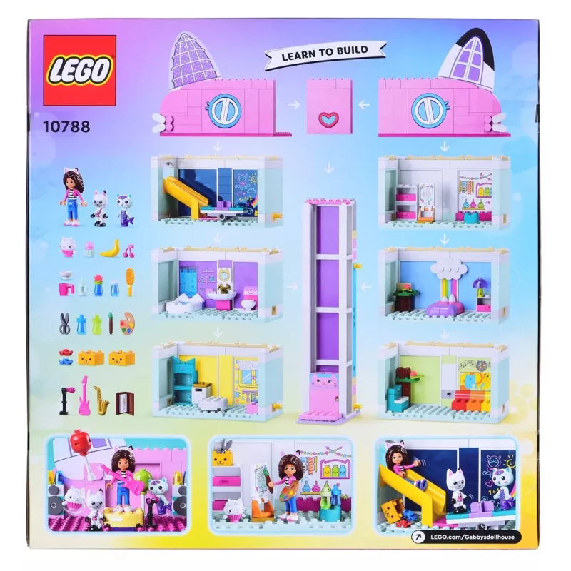 Konstruktionsspielzeug LEGO Gabby's Dollhouse Set 10788 — 498 Teile, 3 Minifiguren, für Kinder ab 4 Jahren