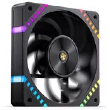 Gehäuselüfter Jonsbo HF2-120 Reverse Blade PWM ARGB 120mm Schwarz, PWM-Steuerung, ARGB-Beleuchtung