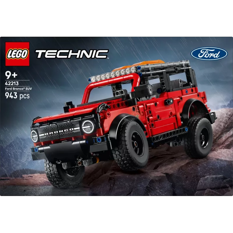 LEGO Technic Konstruktionsset Ford Bronco Off‑Roader 4x4 Modell 42213 — 943 Teile, Alter 9+