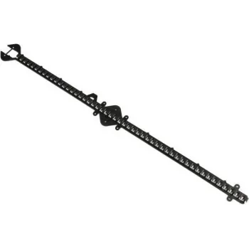 Montagesteg 1m Rasterabstand 10mm Kunsstoff Schwarz (19805220)
