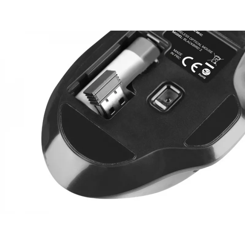 Natec Genesis Schwarzbird 2 Maus RF Wireless Optisch 1600 DPI