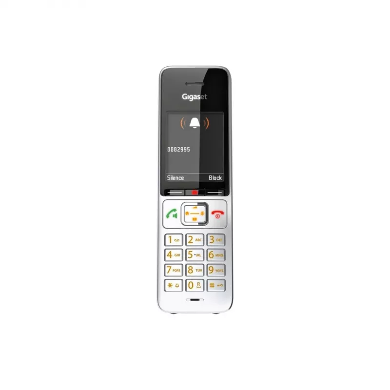 Gigaset COMFORT 500HX duo Analog/DECT Telefon Anruferkennung Schwarz, Silber