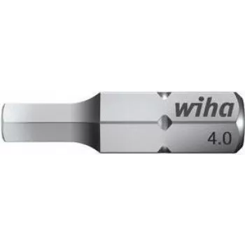 Schraubendreherbit Wiha 7013 Z – 5,0 mm Stahl, 25 mm Länge, 1/4 Zoll (25,4/4 mm) Sechskantschaft, 1 Stück