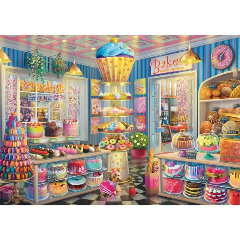 Buntes Bäckerei, Puzzle 1000 Teile