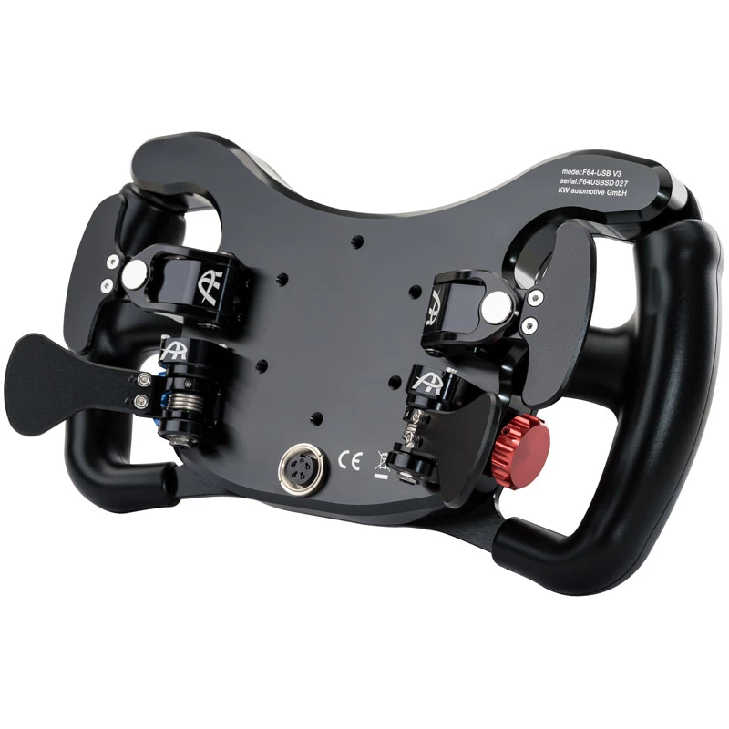 Lenkrad Ascher Racing F64-USB V3 — ergonomisches Butterfly-Design, USB-Anschluss