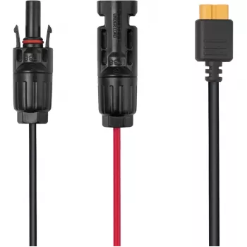 Kabel EcoFlow LMC4-XT60I-2,5M für Solarmodule, XT60i-Anschluss, 2,5 m, schwarz/rot