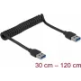 USB-Kabel DeLOCK 85348 USB 3.2 Gen 1 1,2 m USB A Schwarz
