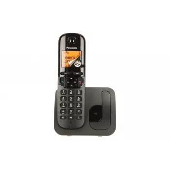 Panasonic KX-TGC 210 PDB DECT-Telefon Schwarz mit Rufnummernanzeige