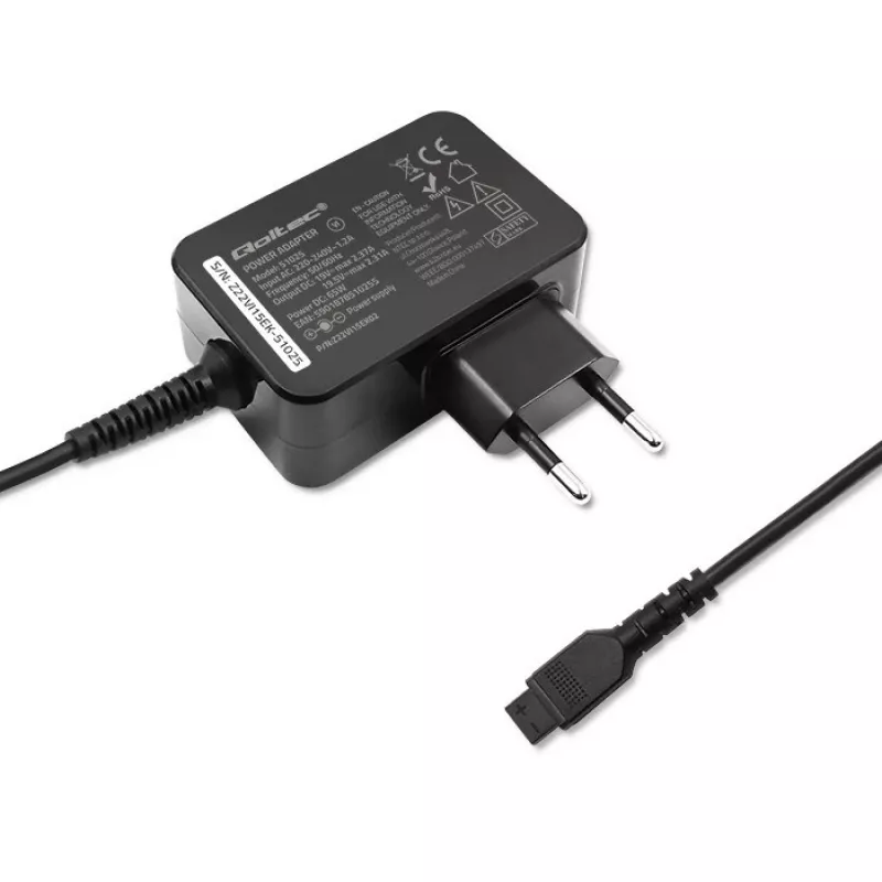 Qoltec 51025 Netzteil/Spannungswandler Indoor Schwarz