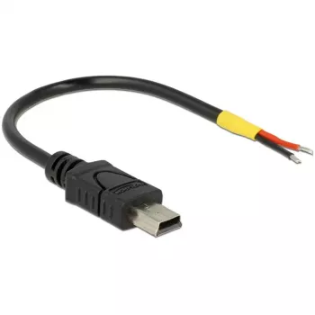 USB-Kabel DeLOCK 85251 Mini-USB B 0,1 m Schwarz