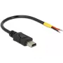 USB-Kabel DeLOCK 85251 Mini-USB B 0,1 m Schwarz
