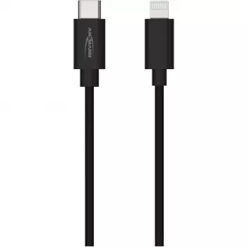Handykabel Ansmann 1700-0106 Schwarz USB C Lightning 0,12 m