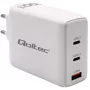 Ladegerät QOLTEC 100W GaN USB-C Dual PD 5–20V 1,5–5A, 2×USB-C