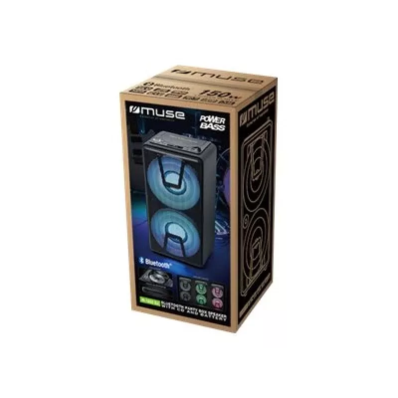 Muse | Party Box Lautsprecher | M-1820 DJ | 150 W | Bluetooth | Schwarz | Kabellose Verbindung