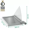Leitz Präzisions-Büropapierschneider A4+, 15 Blatt, Manuelle Klemmung, Edelstahl, A4 Maxi, 80 g/m², Glas