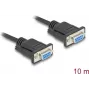 DeLOCK 86827 Serielles Kabel Schwarz 10 m DB-9