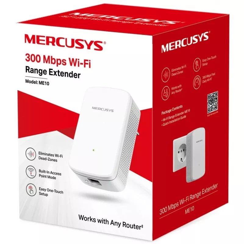 Mercusys ME10 V1 WLAN-Repeater Montebar i wall
