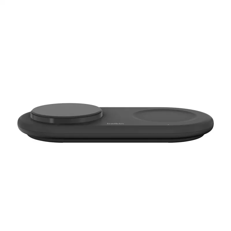 Belkin WIZ021VFBK – 2-in-1 kabellose Ladestation mit Qi2-Technologie 15 W, Schwarz