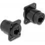 Netzwerkkabel DeLOCK D-Type Modul RJ45 Cat.6A Buchse auf Buchse Schwarz